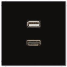 Розетка HDMI/USB Jung MALS1163SW