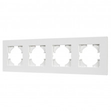 Рамка на 4 поста пластиковая Arlight FRM-PERIO-PL-4-WH 049758