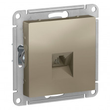 Розетка RJ-11 Schneider Electric Atlas Design шампань ATN000581