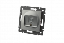 Механизм компьютерной розетки Arlight SCT-MPC1-PL-GR-V (RJ-45, CAT6) 049848