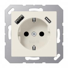 Розетка 2K+З USB Typ AC Jung A1520-15CA