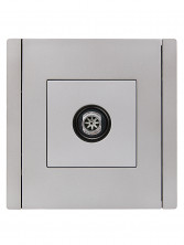 FORTE&PIANO Розетка TV оконечная FP528 сталь IEK