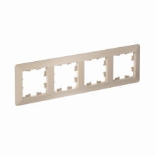 Рамка Systeme Electric AtlasDesign Air 4-ая, цвет песочный, ATN221204