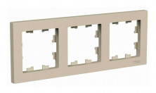 Рамка Systeme Electric Atlas Design на 3 поста, песочный ATN001203