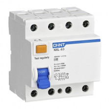 Устройства защитного отключения УЗО CHINT NXL-63 10kA 3P+N 63A 300mA тип АС (R) 280934