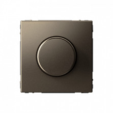Светорегулятор (диммер) поворотно-нажимной LED, RC, 400 Вт Schneider Electric Art Gallery Мокко GAL000623