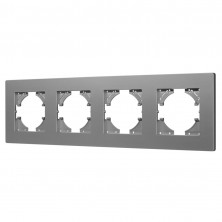 Рамка на 4 поста пластиковая Arlight FRM-PERIO-PL-4-GR 049760