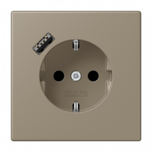 Розетка 2K+З USB Typ A Jung LC1520-18A242