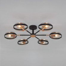 Потолочный светильник Eurosvet Gallo 70121/6 черный Smart a052341