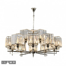 Подвесная люстра iLamp Staten Island P9514-10+5 Nickel
