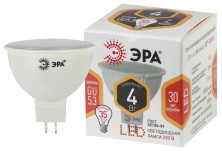 Лампа светодиодная Эра GU5.3 4W 2700K LED MR16-4W-827-GU5.3 Б0017897