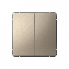 Переключатель двухклавишный Schneider Electric Art Gallery Шампань GAL000565