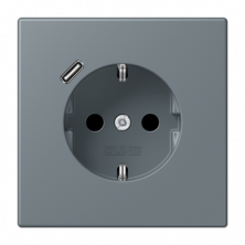 Розетка 2K+З USB Typ C Jung LC1520-18C251