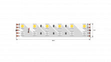 Светодиодная лента IP33 RGB + нейтральное белое свечение, DSG5120-24-RGB+NW-33