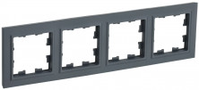 BRITE Рамка 4-местная РУ-4-БрГ графит IEK