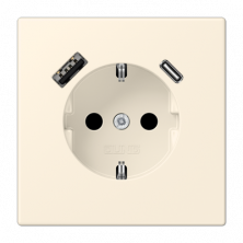 Розетка 2K+З USB Typ AC Jung LC1520-15CA245