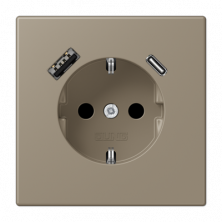 Розетка 2K+З USB Typ AC Jung LC1520-15CA242