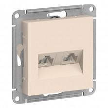 Розетка двойная компьютерная RJ45+RJ45, кат.5E Systeme Electric AtlasDesign ATN000285