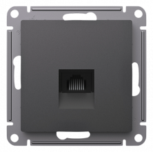 Розетка Schneider Electric Atlas Design RJ-45 кат. 5е, Базальт ATN001483