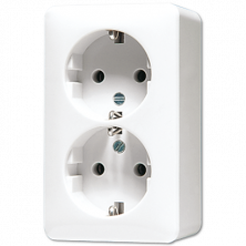 Розетка штепсельная Schuko Jung 6020KIAWW
