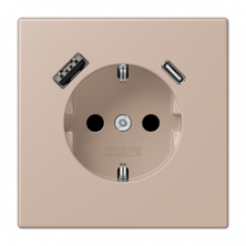 Розетка 2K+З USB Typ AC Jung LC1520-15CA240
