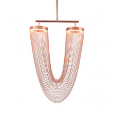 Люстра на штанге Delight Collection Otero 8608P copper