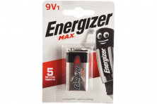 Щелочная батарейка Energizer 6LR61 MAX 9В (Батарейка крона в блистере 1шт)