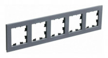 Рамка Systeme Electric Atlas Design Nature на 5 поста, айс грей ATN343205