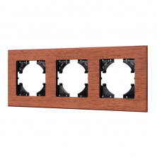 Рамка на 3 поста из натурального дерева Arlight FRM-XSILO-WD-3-NL 050873