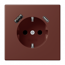 Розетка 2K+З USB Typ AC Jung LC1520-15CA235