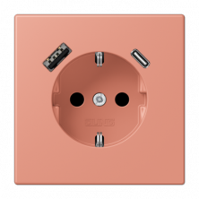 Розетка 2K+З USB Typ AC Jung LC1520-15CA233