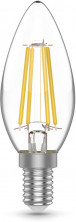 Светодиодная филаментная лампа Gauss Basic Filament E14 5W 4000K свеча 50312252