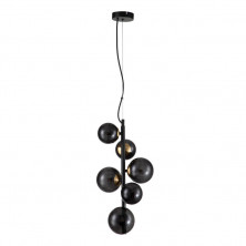 Подвесная люстра Indigo Molecola 11018/6P Black V000197