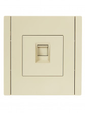 FORTE&PIANO Розетка компьютерная RJ45 кат.6 FP431 ваниль IEK