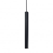 Подвесной светодиодный светильник Ideal Lux Ultrathin SP1 Small Square Nero 194202