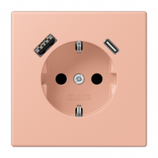 Розетка 2K+З USB Typ AC Jung LC1520-15CA231