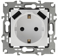 Розетка 2P+E со шторками и 2xUSB Эра 12-4109-01 Б0047840