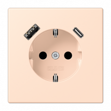 Розетка 2K+З USB Typ AC Jung LC1520-15CA228
