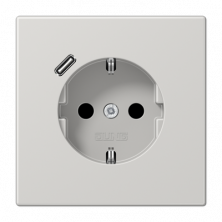 Розетка 2K+З USB Typ C Jung LS1520-18CLG
