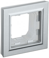  BRITE Рамка 1-местная IP44 РУ-1-БрА-44 алюминий IEK 