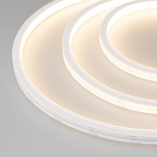 Светодиодная герметичная лента Arlight MOONLIGHT-SIDE-A140-12x17mm 24V Warm3500 (9.6 W/m, IP67, 5m, wire x2) 042785