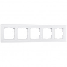 Рамка на 5 постов Werkel Favorit белый матовый W0051105 4690389160103