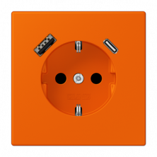 Розетка 2K+З USB Typ AC Jung LC1520-15CA224