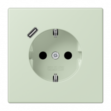 Розетка 2K+З USB Typ C Jung LC1520-18C218