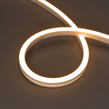 Светодиодная герметичная лента Arlight MOONLIGHT-SIDE-A140-12x17mm 24V Warm2400 (9.6 W/m, IP67, 5m, wire x2) 042782
