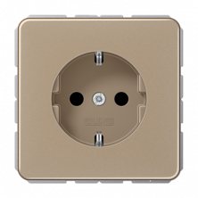 Розетка 2K+З со шторками Jung CD1520KIGB