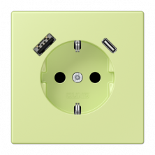 Розетка 2K+З USB Typ AC Jung LC1520-15CA222