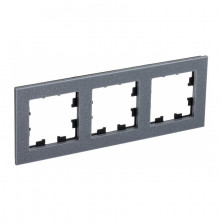 Рамка Systeme Electric Atlas Design Nature на 3 поста, айс грей ATN343203