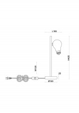 Настольный светильник Freya FR5372TL-01BS