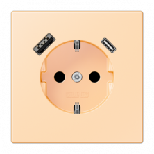 Розетка 2K+З USB Typ AC Jung LC1520-15CA223